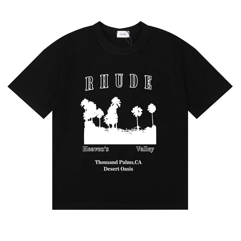 Street Fashion Brand Logo - Camiseta de marca Rhude a la