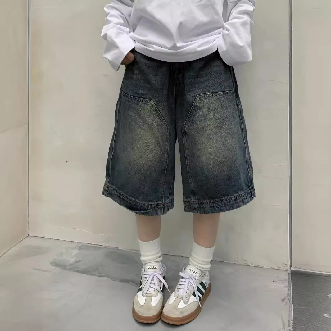 Street Fashion Jeans Women - Pantalones cortos vaqueros holgados Vintage Y2K