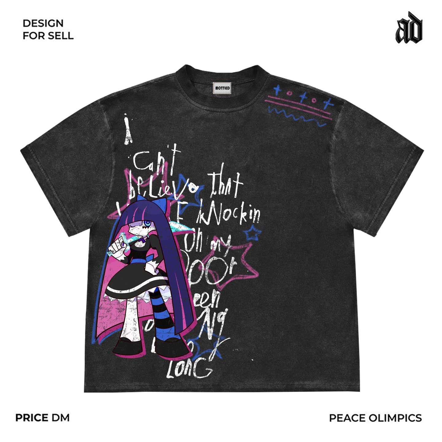 Street Fashion Harajuku - Nuevo ‌ ‌ Camiseta de manga