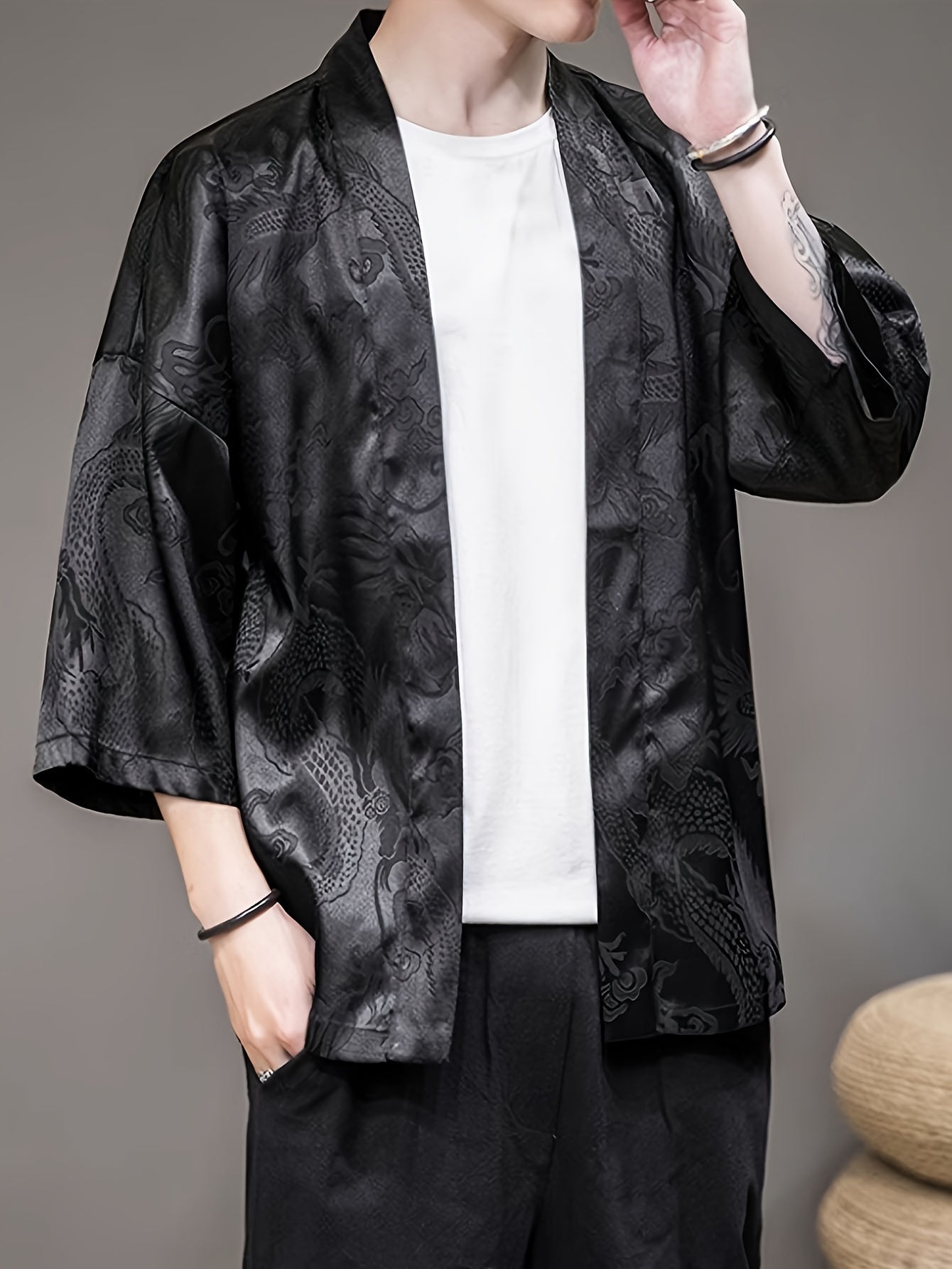 Street Fashion Designer - Kimono de Verano 2026 para Hombre,