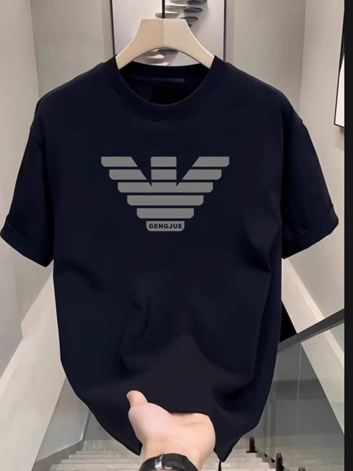 Street Fashion Brand Logo - Camiseta Casual con Logotipo Clásico, Tendencia