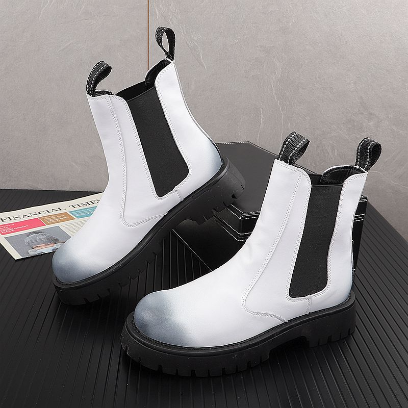 Street Fashion Designer - Botas de cuero genuino de lujo