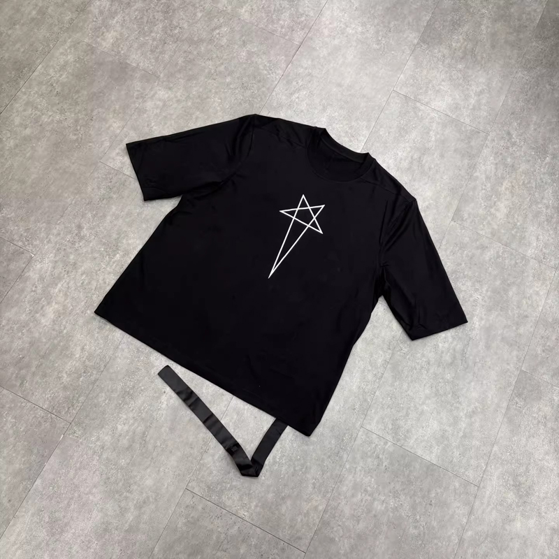 Longline Tee Oversized - Camiseta Oversize Negra Estilo RO con