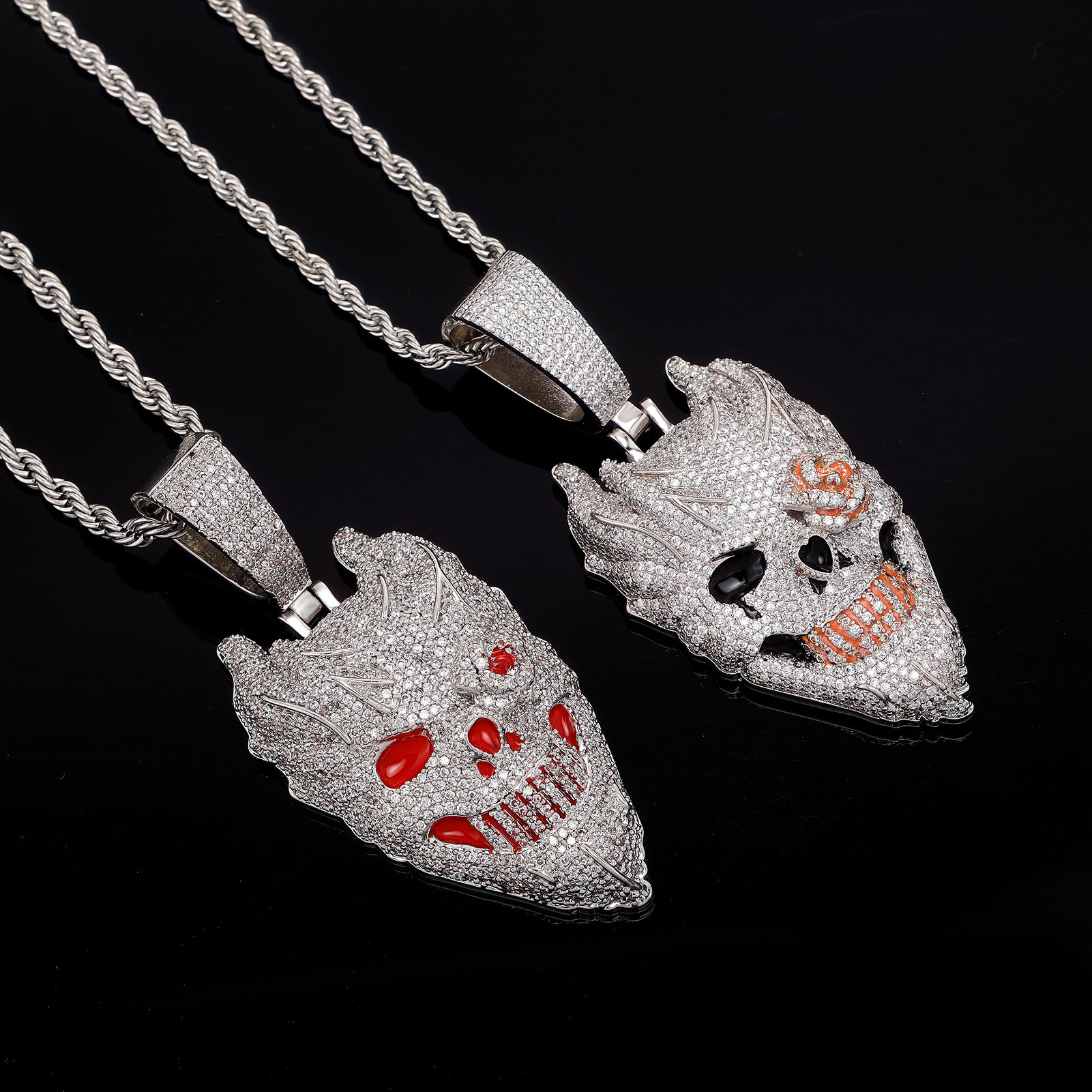Fashion Street Singapore - Collar con Colgante de Calavera del