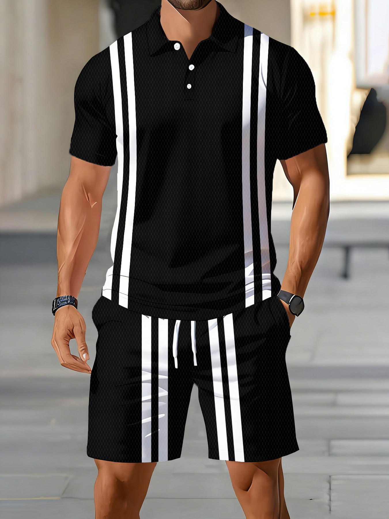 Street Fashion For 2026 - Conjunto de Polo de Manga Corta