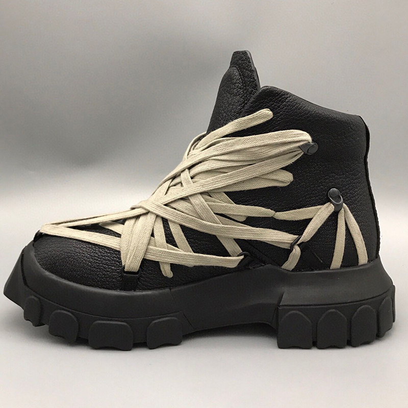 Street Fashion Designer - Botas de cuero originales de lujo