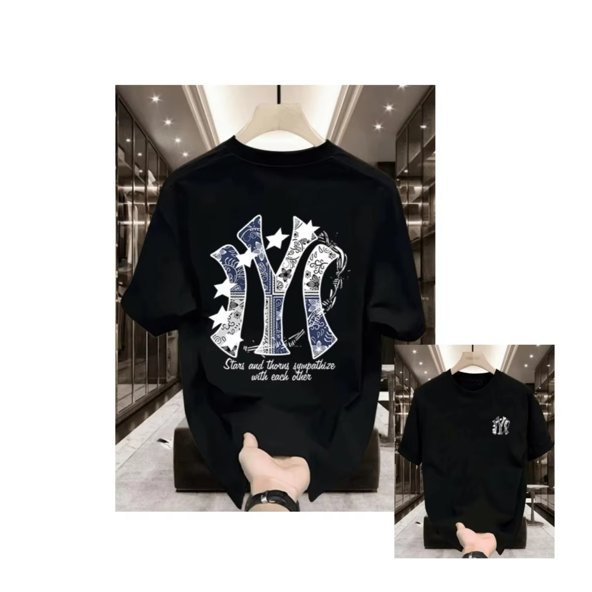 Camiseta Casual con Logotipo D - Street Fashion Brand Logo reseña y precio