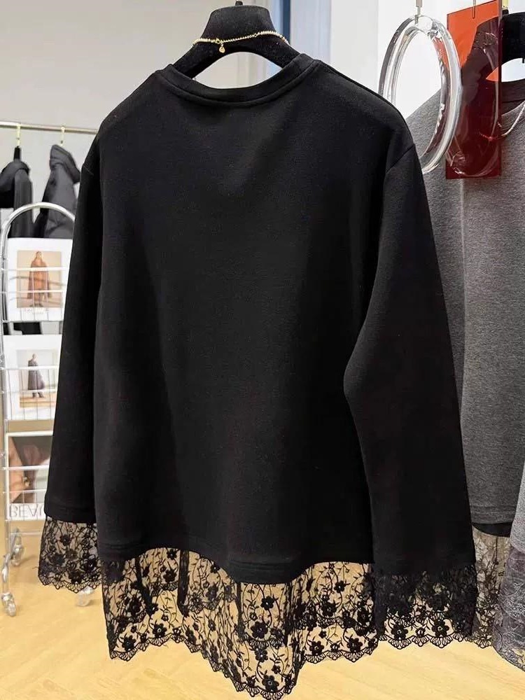 Camiseta de manga larga con en - Longline Tee Oversized reseña y precio