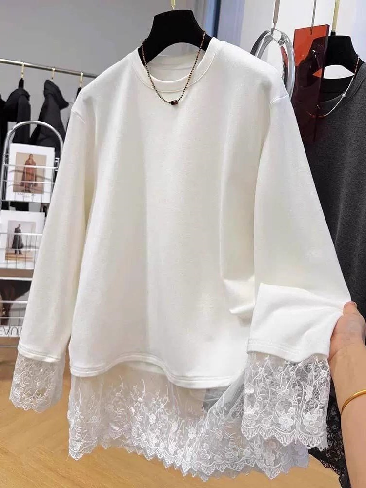 Camiseta de manga larga con en - Longline Tee Oversized reseña y precio