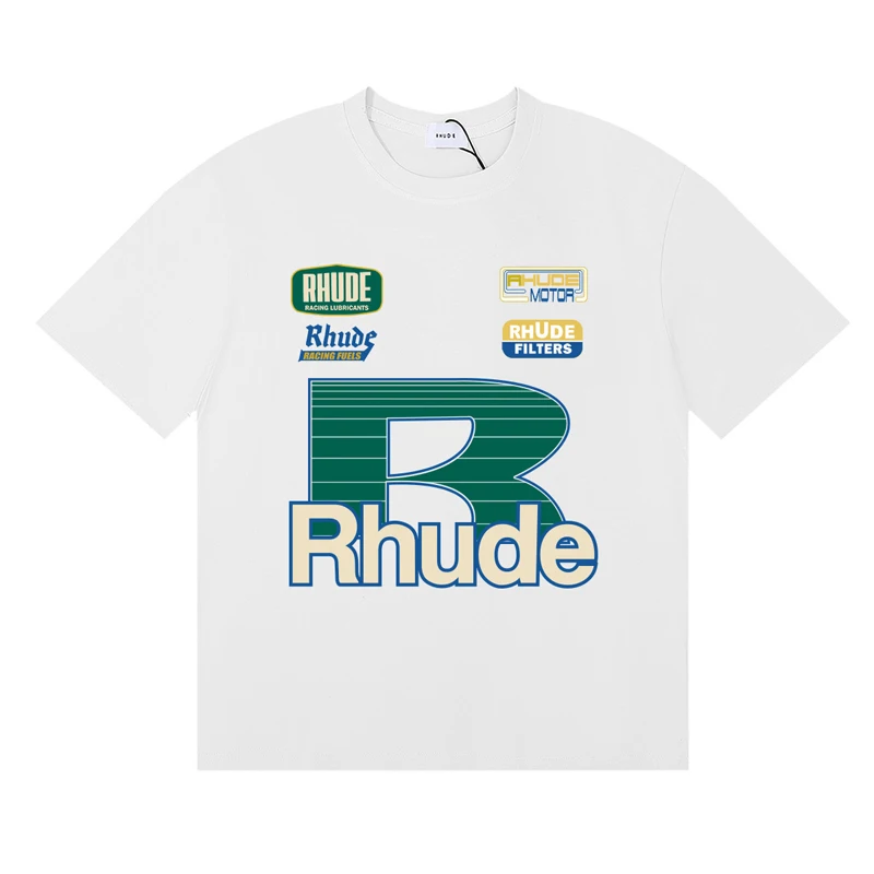Camiseta de marca Rhude a la m - Street Fashion Brand Logo reseña y precio