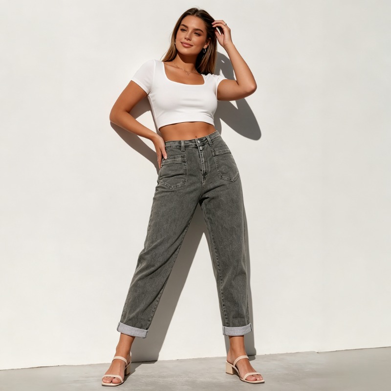 Jeans Acampanados de Mezclilla - Street Fashion Jeans Women reseña y precio