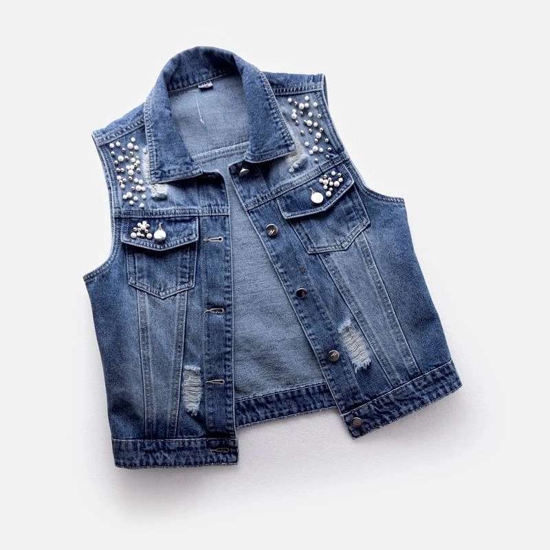Chaleco Vaquero de Mujer con P - Street Fashion Jeans Women reseña y precio