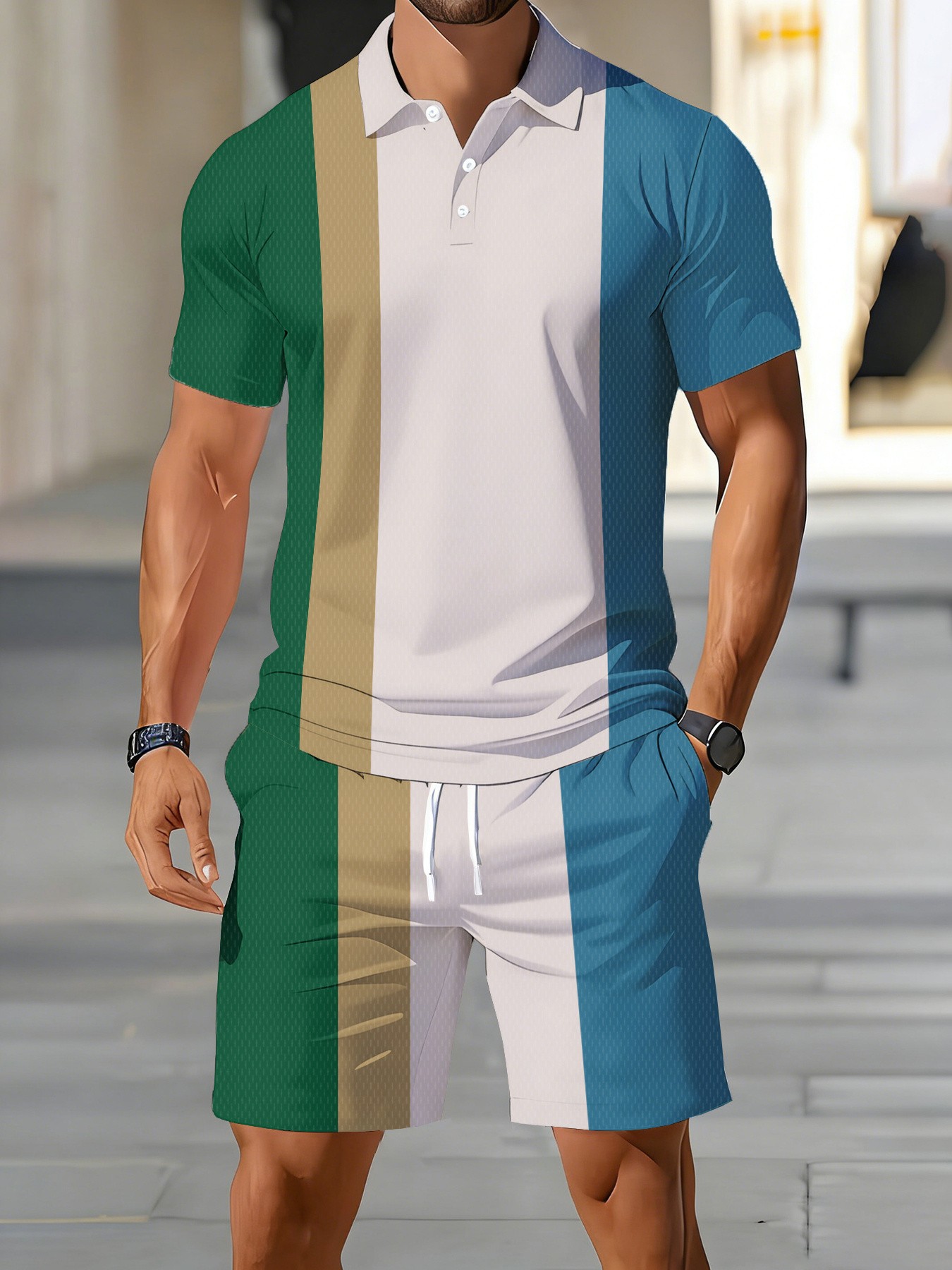 Conjunto de Polo para Hombre,  - Street Fashion For 2026 reseña y precio