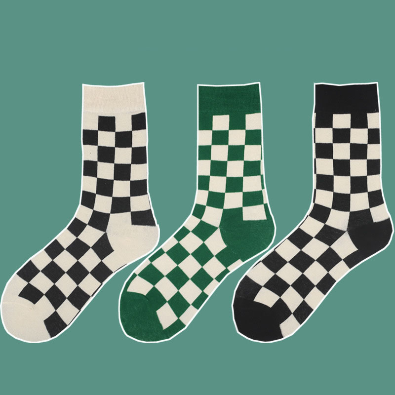 Calcetines de mujer a cuadros  - Street Fashion Youtube reseña y precio