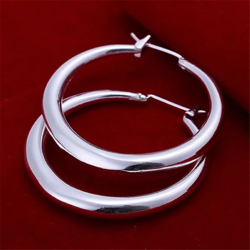 Pendientes redondos de plata d - Street Fashion Earrings reseña y precio
