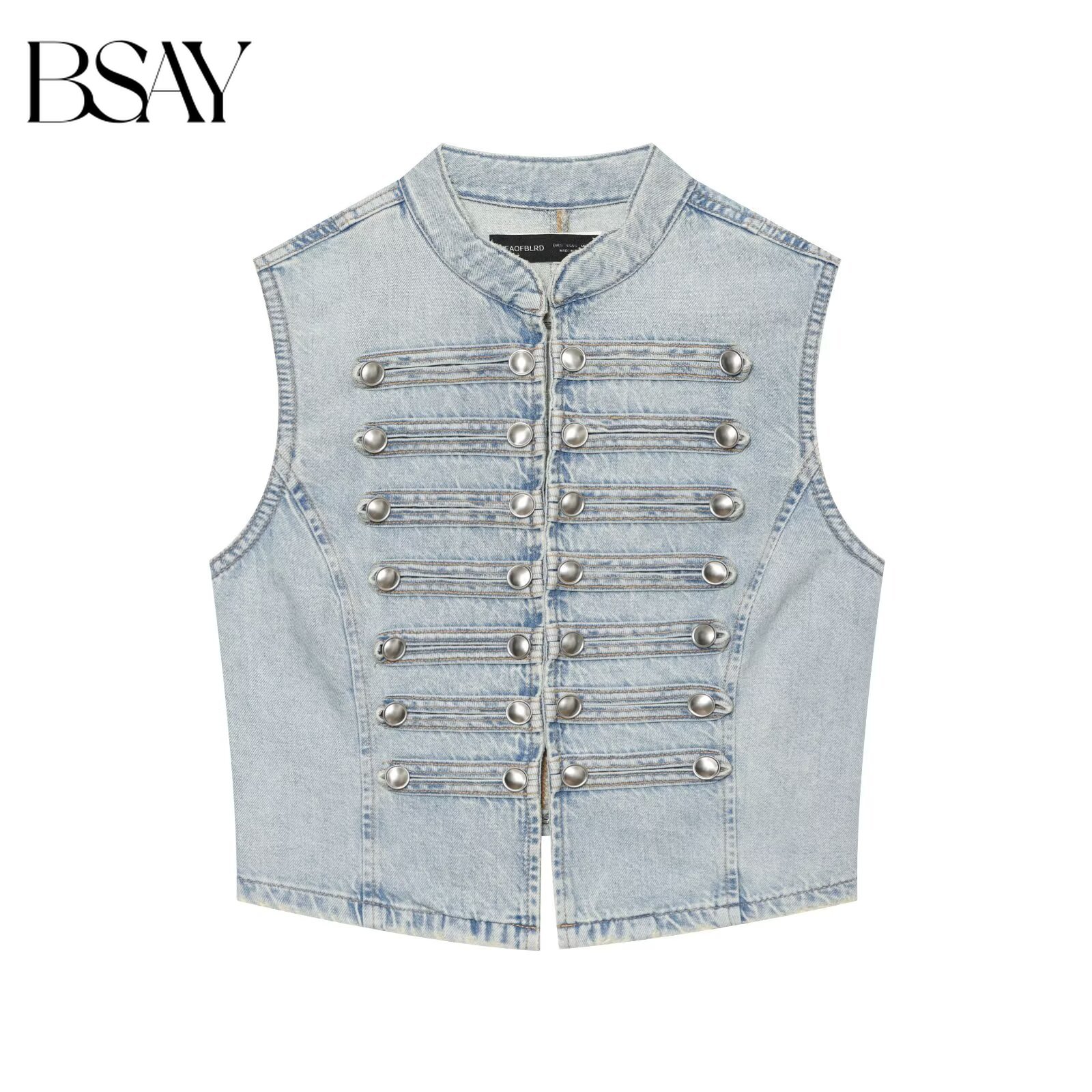 BSAY 2026 Otoño Nuevo Chaleco  - Street Fashion Jeans Women reseña y precio
