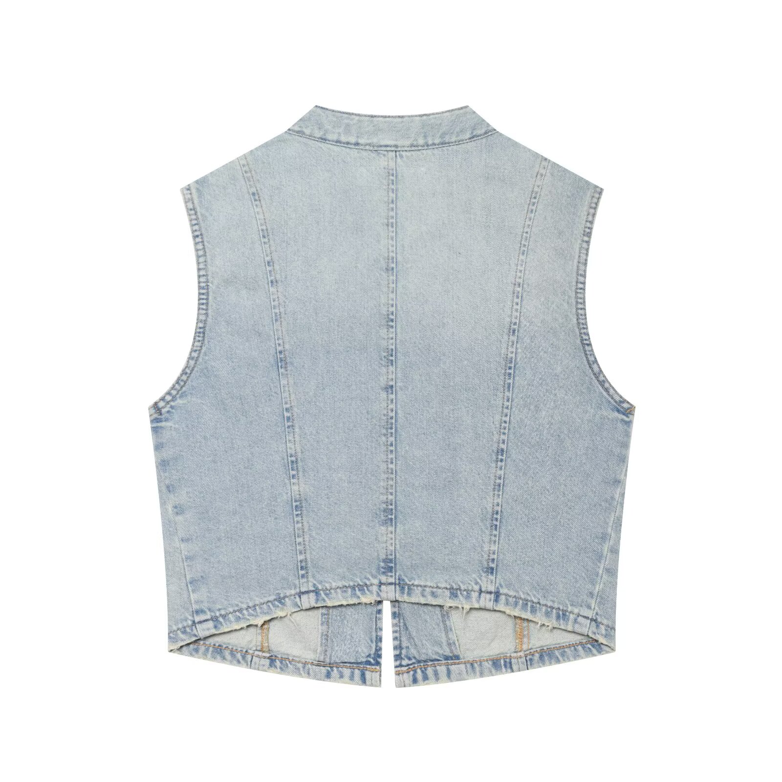 BSAY 2026 Otoño Nuevo Chaleco  - Street Fashion Jeans Women reseña y precio