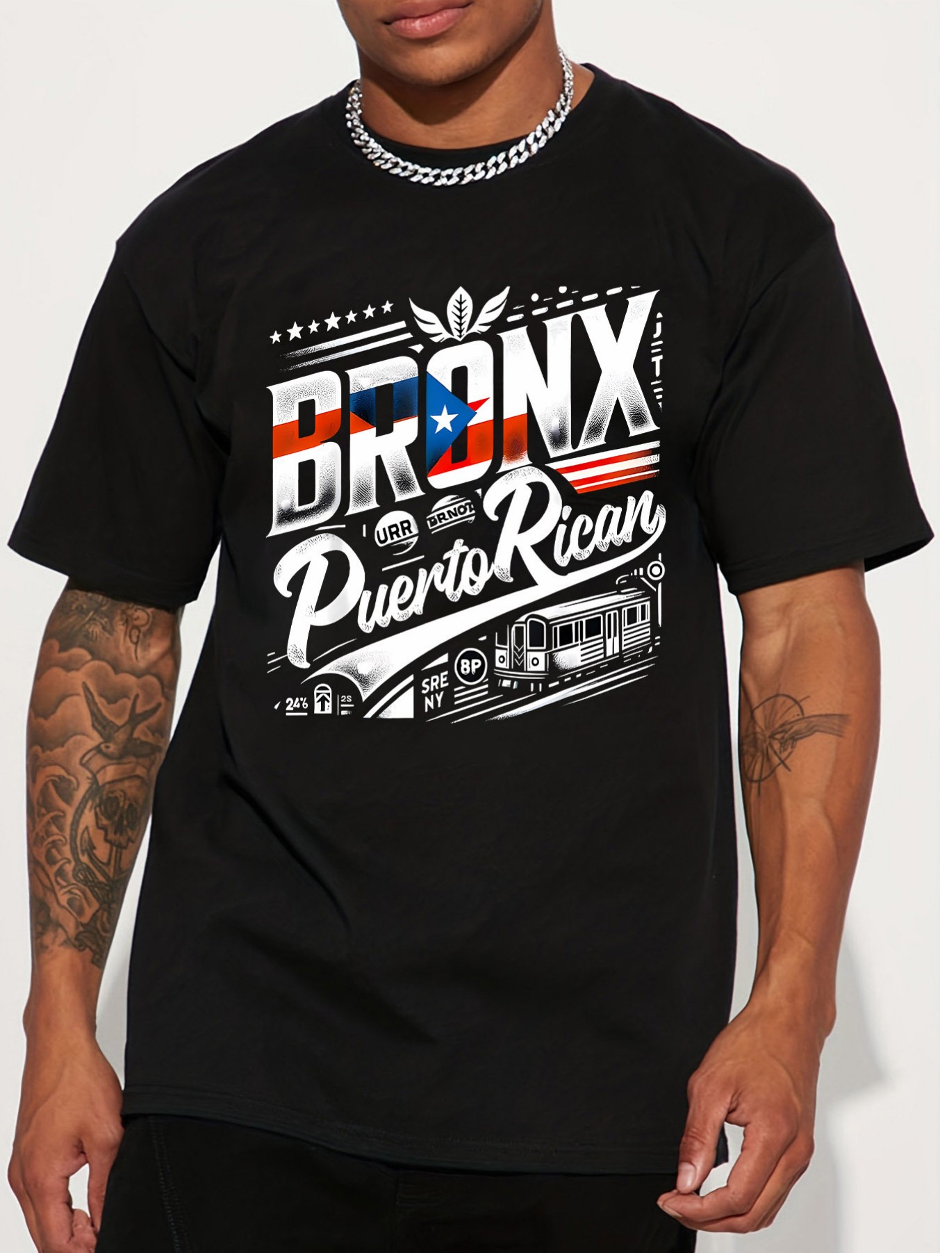 Camiseta de manga corta con es - Street Fashion Brand Logo reseña y precio