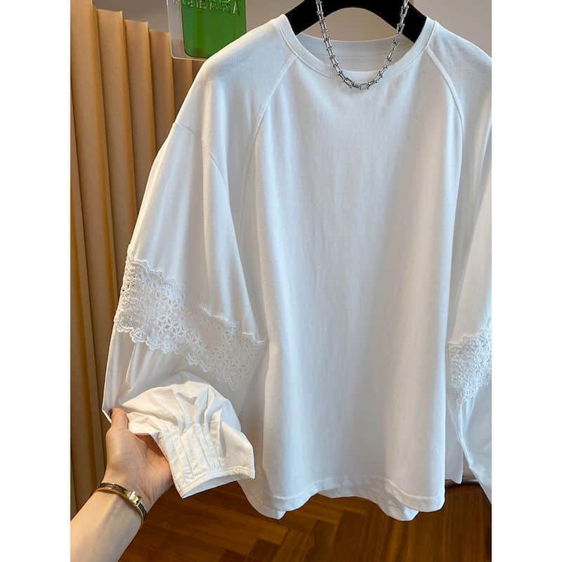 Camisetas Sólidas para Mujer,  - Longline Tee Oversized reseña y precio
