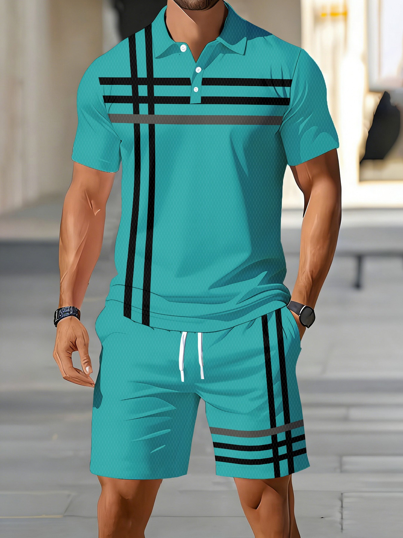Conjunto de Polo para Hombre,  - Street Fashion For 2026 reseña y precio