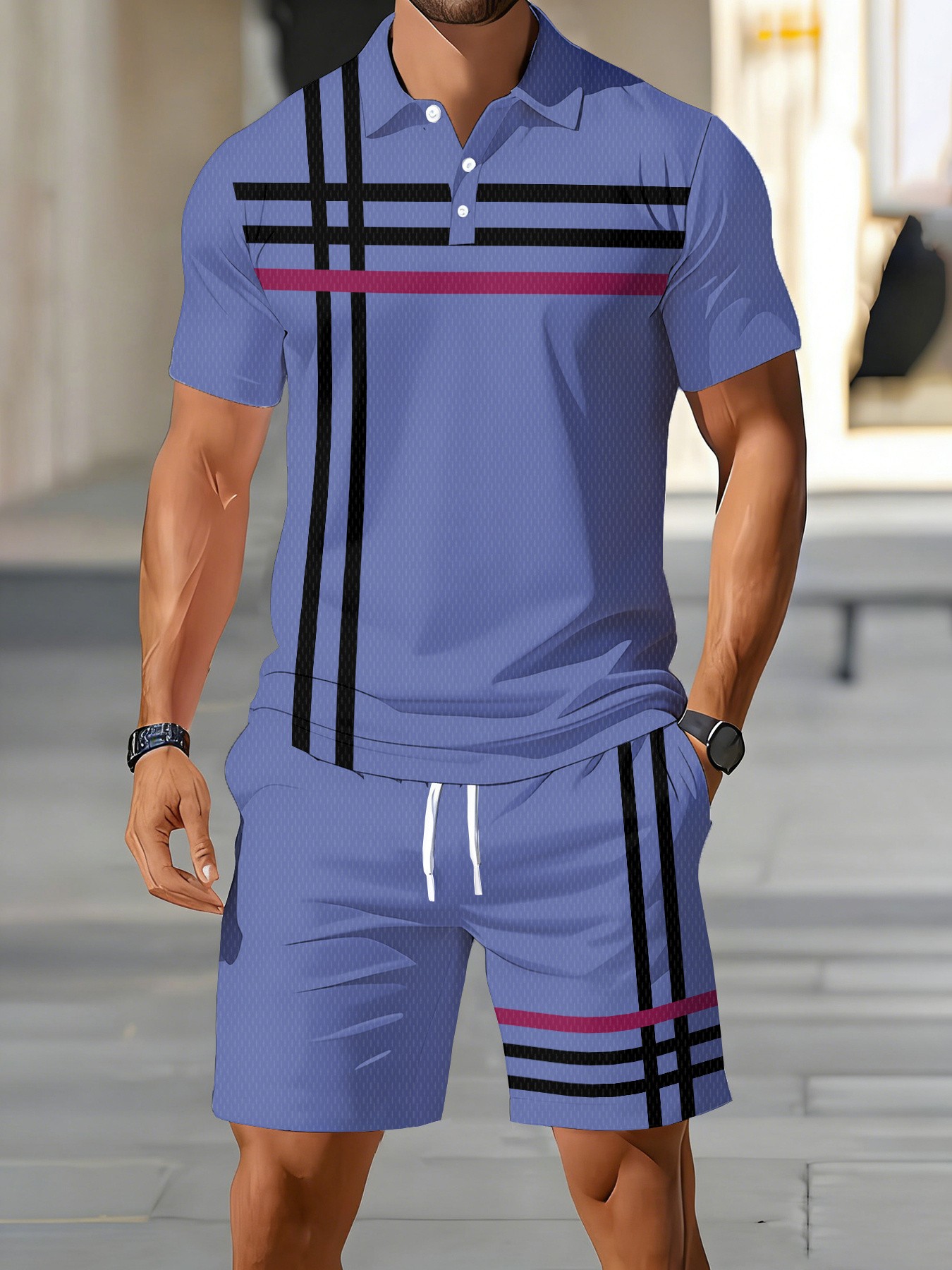 Conjunto de Polo para Hombre,  - Street Fashion For 2026 reseña y precio