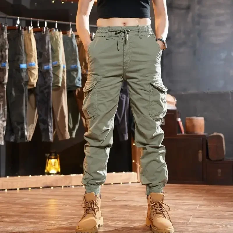 Pantalones multibolsillos para - Street Fashion Harajuku reseña y precio